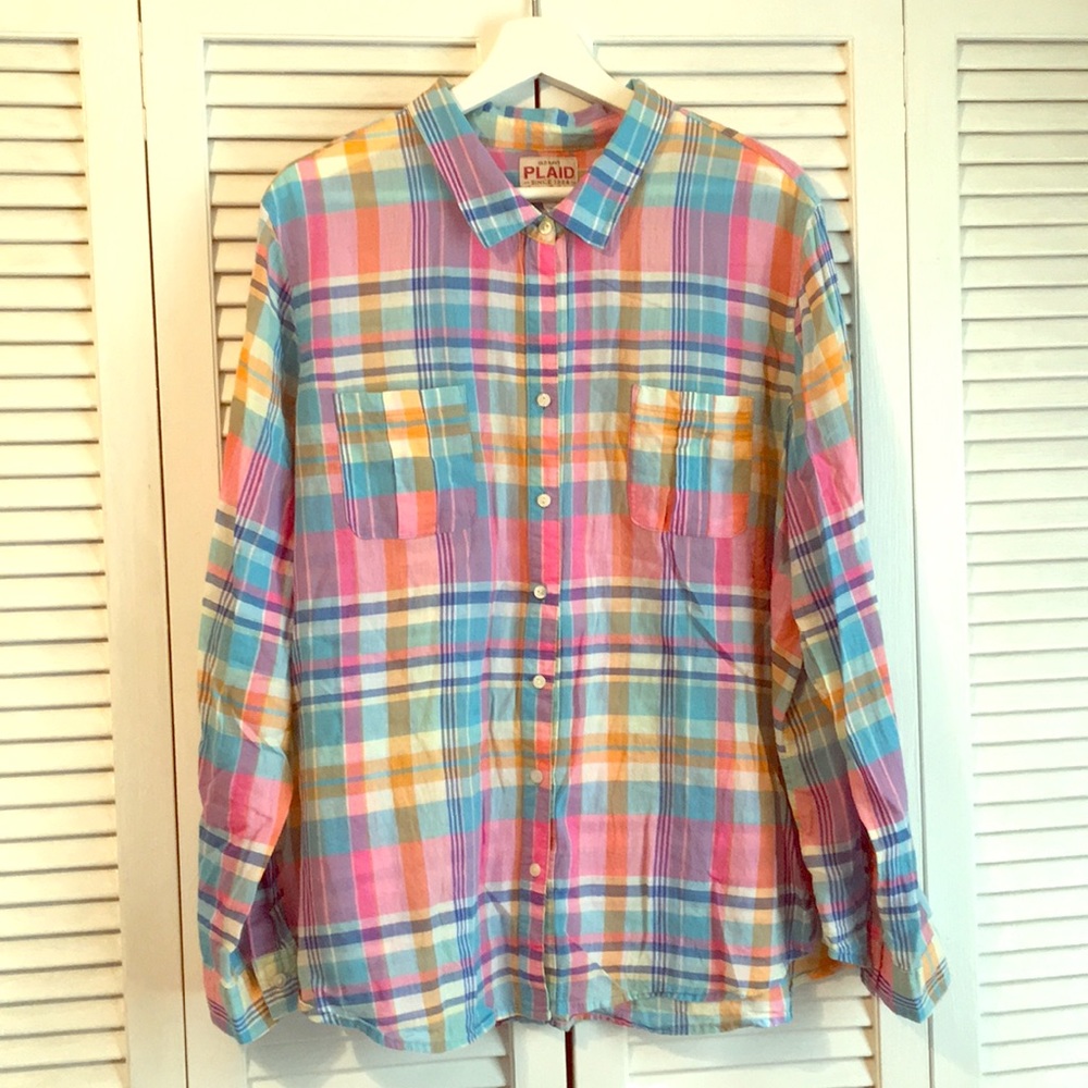 Old Navy Soft, Lightweight Plaid Shirt